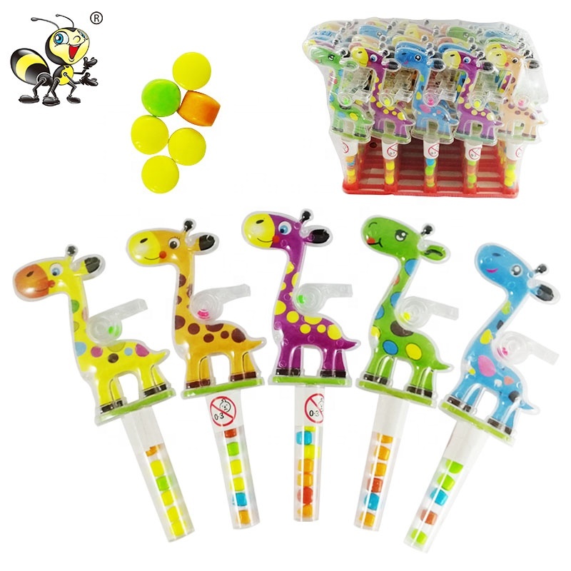 Bonbons Halal Belle Bande Dessinée Girafe Jouet Bonbons Durs Presse