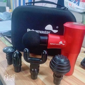 Masajeador Muscular de Vibración Rehamaster RH-DMS-B, 5 Cabezales de Masaje, Pistola de Percusión Recargable - Product Image 3
