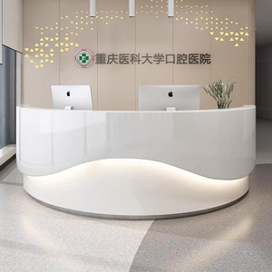 Diseño de montaje rápido de tamaño personalizado, fabricante de escritorio de recepción de escritorio de transmisión profesional líder en China - Product Image 2