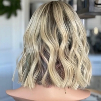 Perruque de LUXE de qualité supérieure, 613 vison, perruque de cheveux brésiliens, cuticules alignées, HD, perruques Lace Front pre-plucked avec Baby Hair