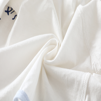 Ensemble nouveau-né en jersey côtelé à manches longues, motif dessin animé, décontracté, uni, respirant, léger et doux pour la peau, idéal pour l'été