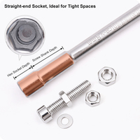 Clé à douille en L de qualité professionnelle HARDEN en chrome vanadium, support OEM, 6-36 mm