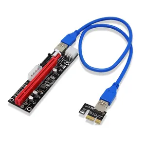 4Pin 6Pin SATA Power PCI Express Khe Cắm 16X Card Riser USB 3.0 PCI-E PCI-Express 1x Đến 16x PCIE Riser