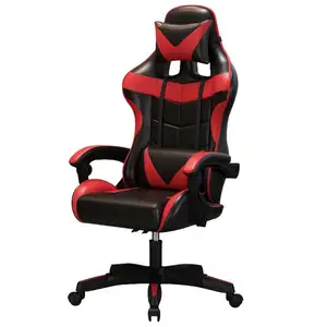 Sang trọng PU da ngồi có thể ngả gamer chơi game ghế với chỗ để chân quay vòng Chiều cao có thể điều chỉnh Ergonomic Máy tính văn phòng Ghế