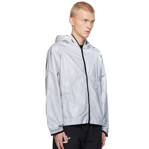 Vestes pour hommes personnalisées en usine veste imperméable de haute qualité Shell <span class=keywords><strong>Win</strong></span> Breakers coupe-vent réfléchissant - Product Image 2