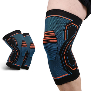 Respirant tricoté élastique Nylon compresse sport genouillère doux et fort soutien du <span class=keywords><strong>genou</strong></span> de basket-ball pour l'entraînement - Product Image 2