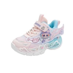 Zapatillas de Princesa para Niñas, Otoño, Plantilla de PU Suave, Nuevo Diseño de Dibujos Animados, Transpirables, con <span class=keywords><strong>Luces</strong></span>, Cierre Deslizante, Moda Infantil - Product Image 5