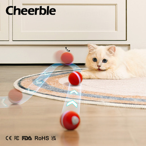 USB wiederauf ladbare multifunktion ale Rolling Ball Katzen spielzeug Bewegungs aktivierte elektrische automatische Smart Moving Toy Silikon für Haustier - Product Image 5