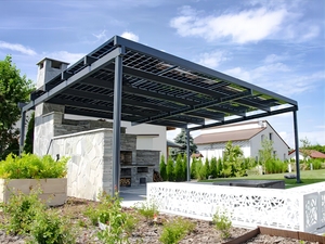 Pérgola Solar Universal para Patio, con Protección Solar, de Acero Galvanizado en Caliente, para Módulos Fotovoltaicos, Kit de Estacionamiento para Autos - Product Image 4