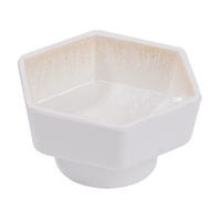 Nouvelle impression, petit bol à apéritif hexagonal en mélamine de 4,5 pouces pour restaurant