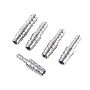 Hengchuang 304 Stainless Steel C-Type <b>Quick</b> <b>Connector</b> Pagoda Style Air Hose Fitting Self-Locking Pneumatic Accessory - Product Image 1
