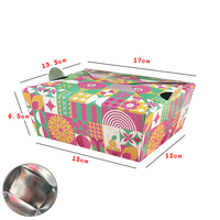 Boîte à emporter pour poulet frit à la coréenne, non pliable, boîte en papier anti-graisse de qualité commerciale pour cuisses, ailes, filets, personnalisable
