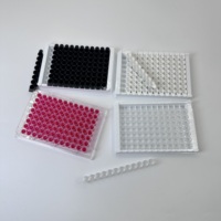 Bioland Vente en gros Laboratoire Ps Stérilisé 8 Bandes 96 Profonde Multi Puits Elisa Plaque Pour Test Elisa