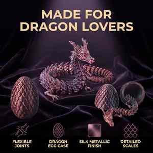 Juguete Sensorial Personalizable de Bolsillo con Forma de Huevo y Escamas de Dragón Impresas en 3D de Alta Precisión, Flexible y Móvil, para Adultos de Oficina - Product Image 6