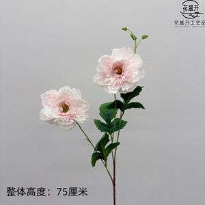 Fleurs de pivoine artificielles en soie, branche unique, haute simulation, pour mariage, décoration intérieure, accessoires de photographie - Product Image 4