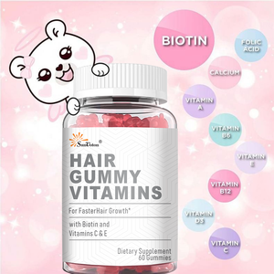 Gummies de Vitamines Naturelles pour la Croissance des Cheveux OEM/ODM Personnalisées, Supplément Biotine C <span class=keywords><strong>E</strong></span> pour Adultes, Cheveux Plus Forts et Plus Sains, 2 Gummies par Jour, 60 Gummies - Product Image 4