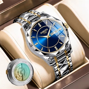 Montre à quartz de luxe NIBOSI 2625 pour homme, acier inoxydable, étanche, lumineuse, date, semaine, montre sport pour homme, Relogio - Product Image 4