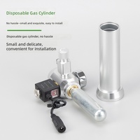 Ensemble de bouteilles de CO2 pour aquarium, en acier inoxydable, jetables, 6g, avec valve de réduction de pression et diffuseur