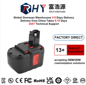 Bateria de Substituição Ni-MH RHY 24V 3.0Ah 2.0Ah 2.5Ah para PSB 24VE-2 GBH 24V GSA 24V BAT240 BAT299 BAT030 BAT031 11524 - Product Image 1