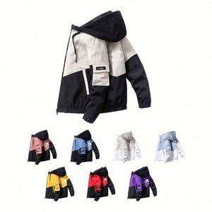 Design Hot Sale Slim Parka Jacket for Men Spring Outwear with Hood and Wadded Coat Fashion Printed <b>Letter</b> Pattern - Product Image 5