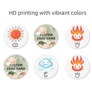 Design personalizzato famiglia <span class=keywords><strong>bambini</strong></span> Round Matching Memory Card Game Maker - Product Image 2