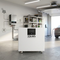 Batterie domestique LiFePO4 sur pied 10kWh 15kWh 16kWh 28.6kWh 32kWh 48V 51.2V pour alimentation de secours solaire