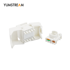 Mini tipo Toolless 180 gradi non schermato 8 p8c Utp Cat6 connettore Jack Keystone con otturatore - Product Image 5