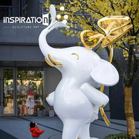 Statue de Hulk Géant Sculpture de Chat Créative en Fibre de Verre Décoration pour Centre Commercial et Plaza