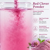 Approvisionnement direct usine : Extrait de Trèfle Rouge 8% 20% 40% Isoflavones Testé HPLC Poudre de Qualité Alimentaire