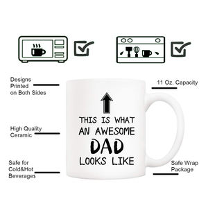 11oz Sublimation drôle génial <span class=keywords><strong>papa</strong></span> <span class=keywords><strong>tasse</strong></span> à café cadeaux de noël 11oz nouveauté tasses Unique anniversaire et fête des pères cadeaux pour <span class=keywords><strong>papa</strong></span> - Product Image 3