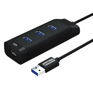 Hub Usb Tipe C Adaptor Multifungsi, Hub Usb Tipe C 4 In 1 untuk Laptop MacBook Pro dan Laptop Windows Tipe C