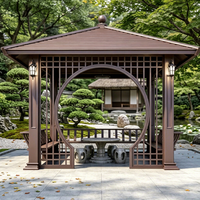 Pergola autoportante extérieure en alliage d'aluminium, écologique et durable, design moderne, pour jardin et balcon, fabrication OEM&ODM sur mesure