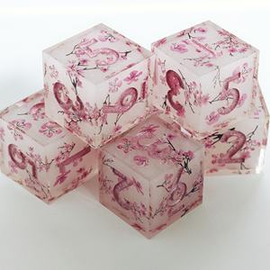 <span class=keywords><strong>ลูกเต๋า</strong></span>เรซิ่น 6 <span class=keywords><strong>ด้าน</strong></span> MINI PLANET รุ่นซากุระ D6 สำหรับเกม RPG อุปกรณ์เสริมเกมกระดาน ของขวัญโมเดลจิ๋ว - Product Image 4