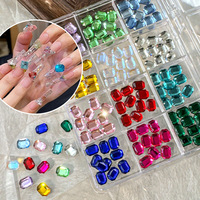 80-100 pièces de strass 3D colorés et mignons pour l'art des ongles, accessoires de manucure DIY scintillants pour l'été