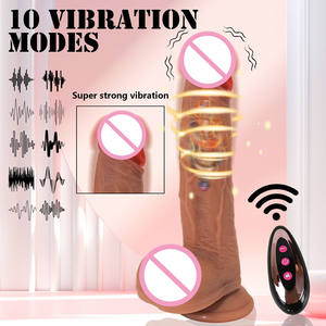 10 Modes Realistic Silicone Telescopic Heated Remote APP Control Dildo <b>Vibrator</b> For Adult - Product Image 6
