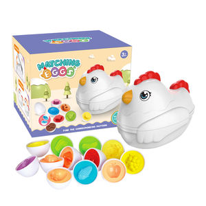 Produits tendance 2023 Nouveautés Jouet de jeu Assortir les œufs Légumes Reconnaître les œufs sensoriels Assortir les formes Jouets pour bébés 0-12 mois - Product Image 2