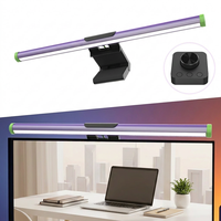 Barre lumineuse LED pour écran d'ordinateur, 55 cm, sans fil, avec télécommande et contrôle par application, en aluminium, moderne, pour bureau, USB, protection des yeux, lampe suspendue pour écran d'ordinateur