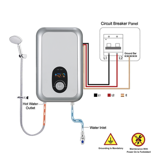 Toàn bộ ngôi nhà trong nước <span class=keywords><strong>tankless</strong></span> Máy nước nóng điện ngay lập tức máy nước nóng Geyser với núm cho vòi hoa sen - Product Image 5