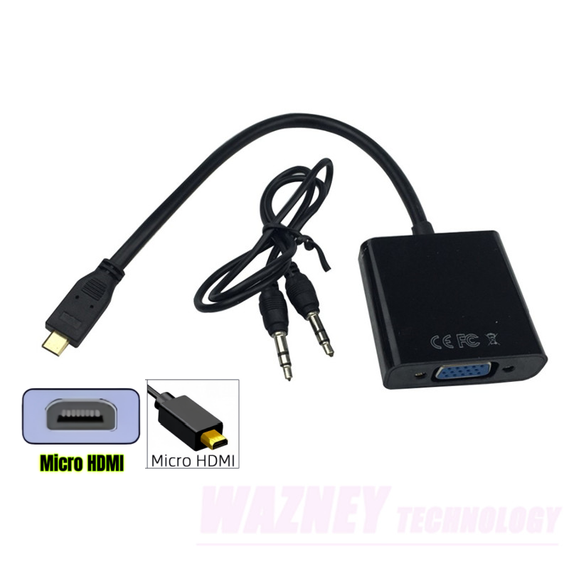 Micro HDMI to VGA With 3.5mm Audio