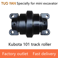 Venta caliente mini excavadora parte Kubota U10 U15 U17 rueda de empuje mini excavadora partes Kubota20 KX101 rodillo de pista