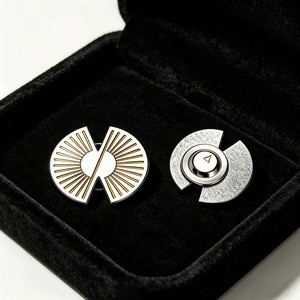 Broche Moderno de la Serie Bandera Americana, Estatua del Águila del Día de la Independencia de los Estados Unidos, Insignia de Metal de Aleación Plateada con Corte Troquelado - Product Image 4