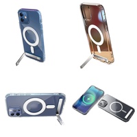 Casing Magnetik Transparan untuk iPhone 16 Pro Max 17 Air 15 14 13 12 11 Plus, Aksesoris Elektronik Grosir