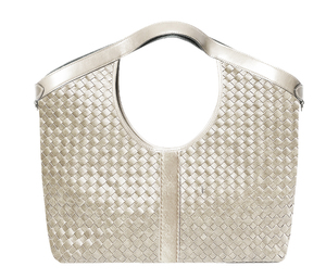 Nueva llegada de gamuza PU cuero tejido bolso de las mujeres de la luz Hobo Underarm Bags - Product Image 5