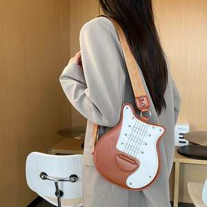 Nuevo Bolso de Hombro con Forma de Guitarra para Mujer, Diseño Exclusivo, Textura Premium, Bolso Cruzado Casual para Uso Diario - Product Image 5