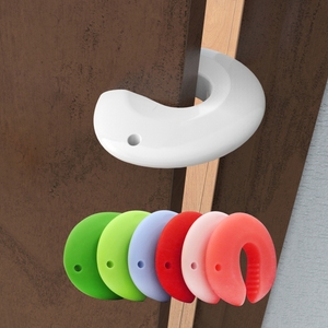 Probebi SD045 Soft Silicone Baby <strong>Door</strong> Pinch Guard Child Safety <strong>Door</strong> Stopper for <strong>Finger</strong> Protection, Baby-Proofing <strong>Door</strong> Clip - Product Image 1