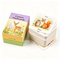 Jeu de cartes mémoire personnalisé en papier mat, design personnalisé, haute qualité, cartes flash éducatives pour enfants