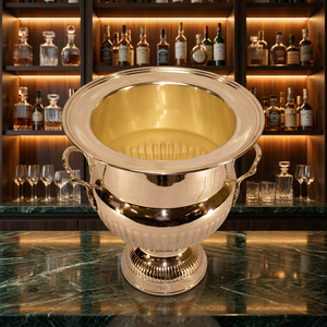 <b>Silver</b> Plated Brass Classic Durable <b>Ice</b> <b>Bucket</b> for Party - Product Image 2