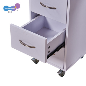 Ensemble table et chaise de manucure de luxe léger avec tiroirs, bureau à ongles en MDF, autres meubles de salon professionnels avec dépoussiéreur - Product Image 5