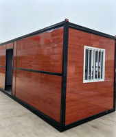 Maison préfabriquée modulaire de luxe en conteneur, démontable, en acier, de différentes couleurs, 20 pieds, 40 pieds