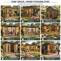 Petit bureau de jardin modulaire préfabriqué, pod de travail privé, studio extérieur avec installation facile et faible entretien